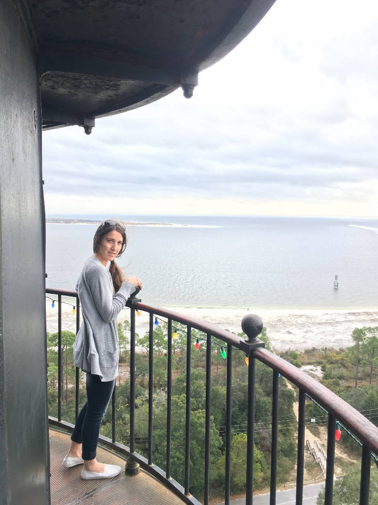Not usually afraid of heights but I was ready to go down. However, the guy in the tower told us ghost stories for 30 minutes. Aaaaahhh!